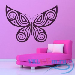 Декоративная наклейка Узорчатая бабочка