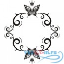 Декоративная наклейка Бабочка в орнаменте