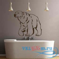 Декоративная наклейка Полярный медведь