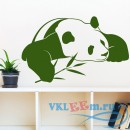 Декоративная наклейка Панда с бамбуком