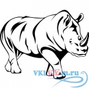 Декоративная наклейка Африканский носорог