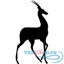 Декоративная наклейка Силуэт антилопы