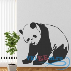 Декоративная наклейка Панда в профиль