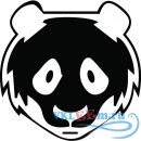 Декоративная наклейка Художественная панда