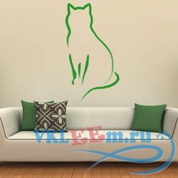 Декоративная наклейка Художественная кошка