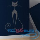Декоративная наклейка Длинная Сиамская кошка