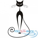 Декоративная наклейка Длинная Сиамская кошка