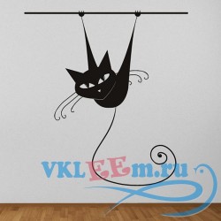 Декоративная наклейка Сиамский кот на ветке