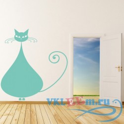Декоративная наклейка Пухлая кошка