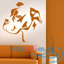 Декоративная наклейка Собака бульмастиф