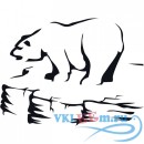 Декоративная наклейка Медведь на льдине