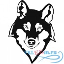 Декоративная наклейка Полярный волк в профиль