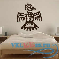 Декоративная наклейка Ацтекский попугай