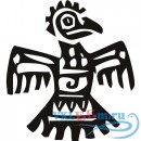 Декоративная наклейка Ацтекский попугай