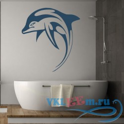 Декоративная наклейка Прыгающий дельфин