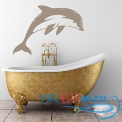 Декоративная наклейка Полосатый дельфин