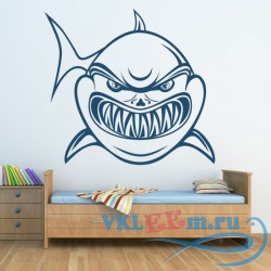 Декоративная наклейка Грозная акула