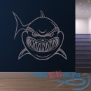 Декоративная наклейка Грозная акула