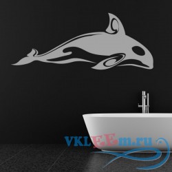 Декоративная наклейка Дельфин абстракция
