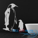 Декоративная наклейка Пингвин и Пингвиненок