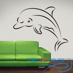 Декоративная наклейка Дельфин флиппер