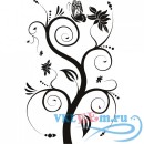 Декоративная наклейка Бабочка на дереве