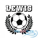 Декоративная наклейка футбольная эмблема и имя