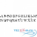 Декоративная наклейка алфавит на английском