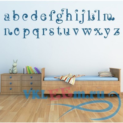 Декоративная наклейка алфавит на английском шрифт