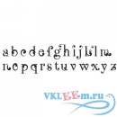 Декоративная наклейка алфавит на английском шрифт